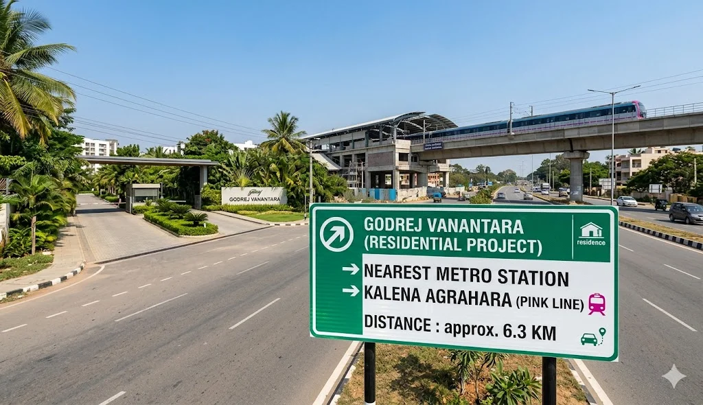 Featured Image of How Far Is Godrej Vanantara From The Nearest Metro Station