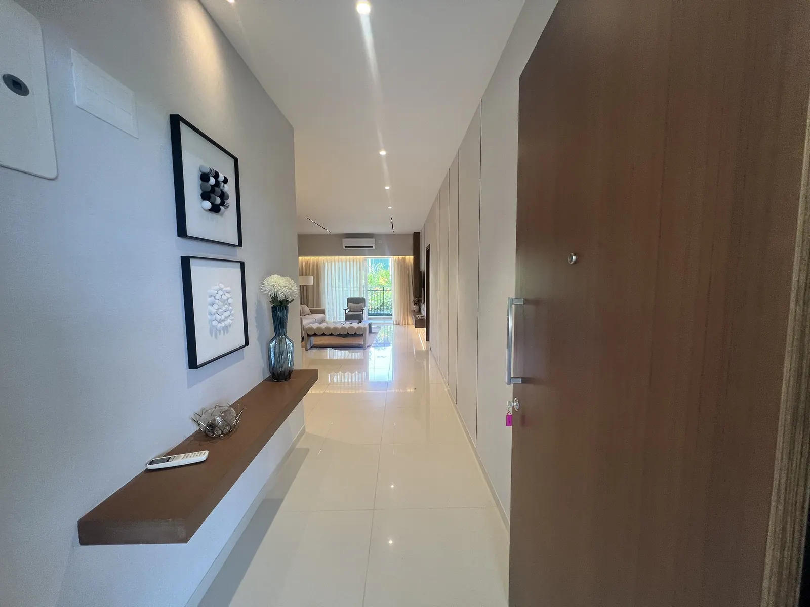 Godrej Vanantara 4.5 BHK Apartment Floor Plan - actual entry hallway photo leading to the living area