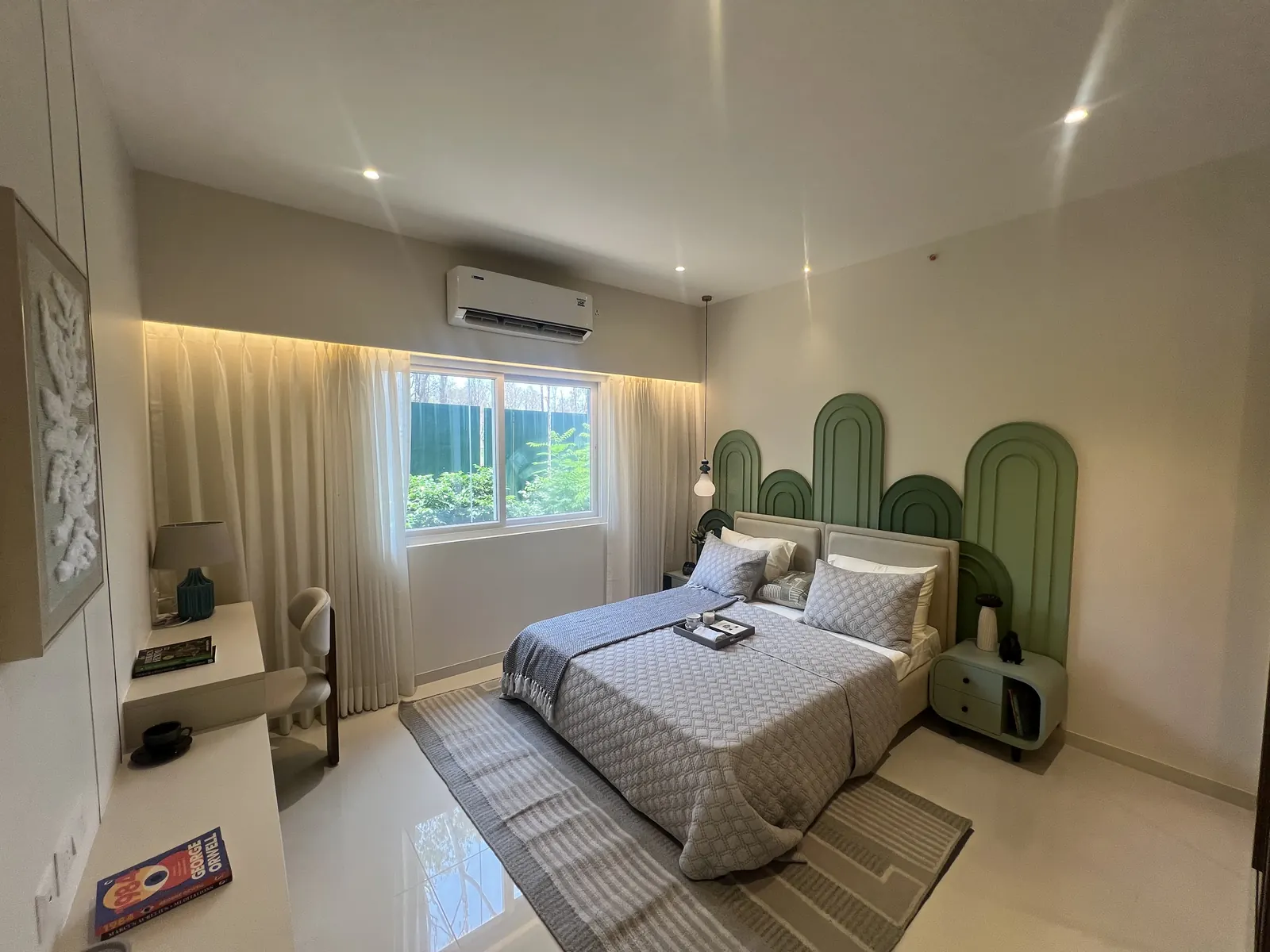 Godrej Vanantara 4.5 BHK Apartment Floor Plan - actual kids bedroom photo with study desk